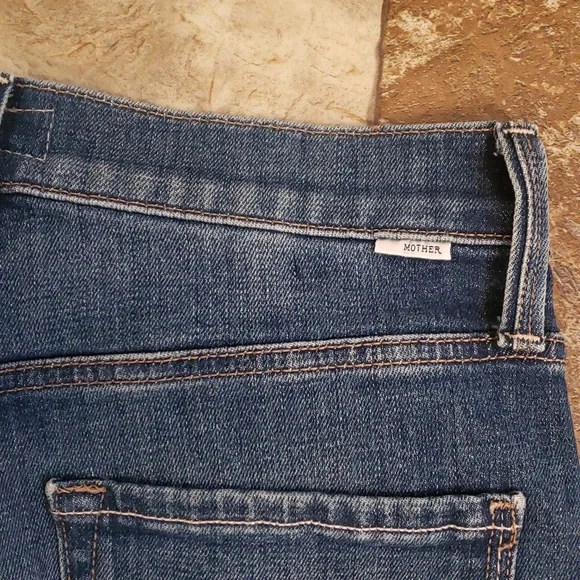 MOTHER 26 2 The Tripper Ankle Fray Jeans Denim Nature Touch Base - Picture 7 of 8